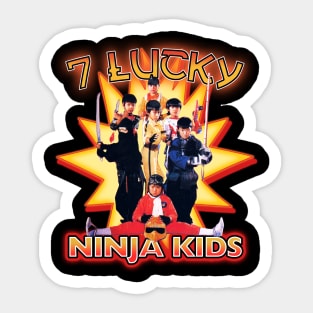 7 Lucky Ninja Kids Sticker